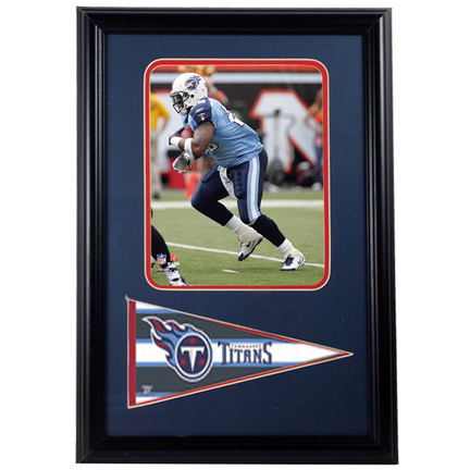 LenDale White Photograph with Team Pennant in a 12" x 18" Deluxe Frame