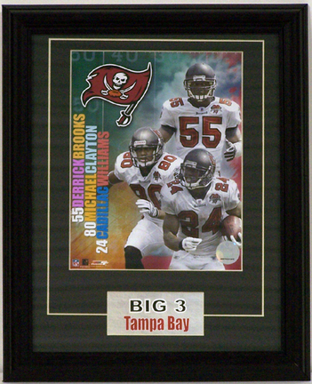 Tampa Bay Buccaneers "Big 3" Photograph in a 13" x 16" Deluxe Frame