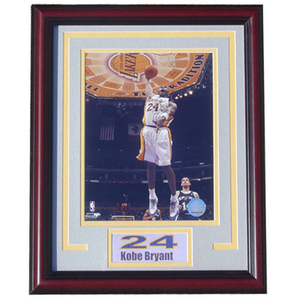 Kobe Bryant Photograph in a 13" x 16" Deluxe Frame