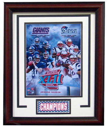 New England Patriots vs. New York Giants Photograph in an 11" x 14" Deluxe Frame