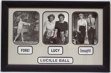 Lucille Ball "I Love Lucy" Photo Collage in a 20.5" x 31.5" Deluxe Frame