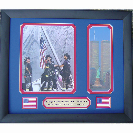 Remembering September 11, 2001 Photograph in a 13" x 16" Deluxe Photograph Frame