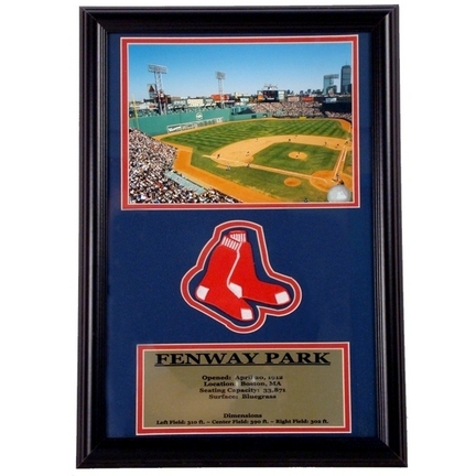 Fenway Park Boston Red Sox 8" x 10" Photograph with Commemorative Patch in a 14" x 20" Deluxe Frame