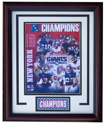 New York Giants "NFC Champions" Photograph in a 11" x 14" Deluxe Frame