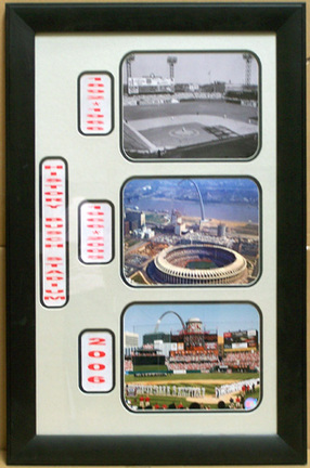 Busch Stadium Photo Collage in a 20.5" x 32" Deluxe Frame