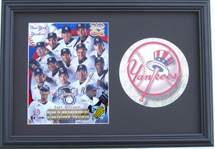 New York Yankees 2004 Champions Deluxe Framed Dual 8" x 10" Photographs