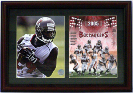 Carnell "Cadillac" Williams Tampa Bay Buccaneers Deluxe Framed Dual 8" x 10" Photographs