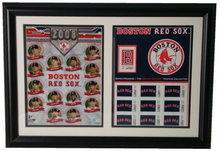 2008 Boston Red Sox Deluxe Framed Dual 8" x 10" Photographs