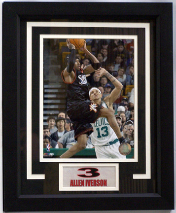 Allen Iverson "Philadelphia 76ers" Photograph in a 11" x 14" Deluxe Frame