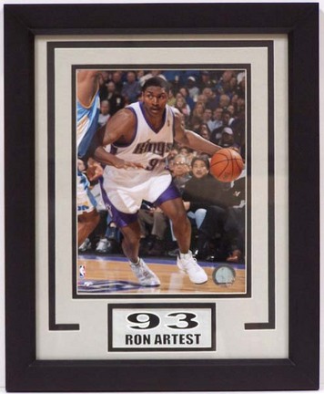 Ron Artest Photograph in a 11" x 14" Deluxe Frame