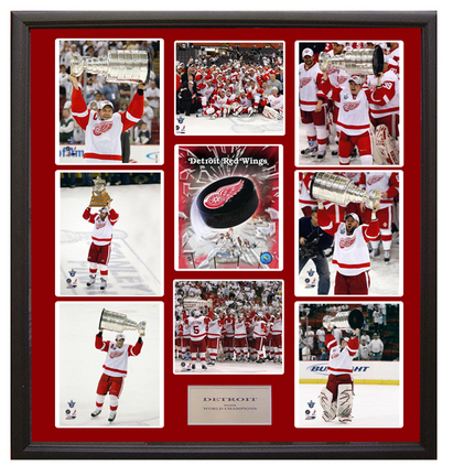 Detroit Red Wings Photo Collage in a 36" x 44" Deluxe Frame