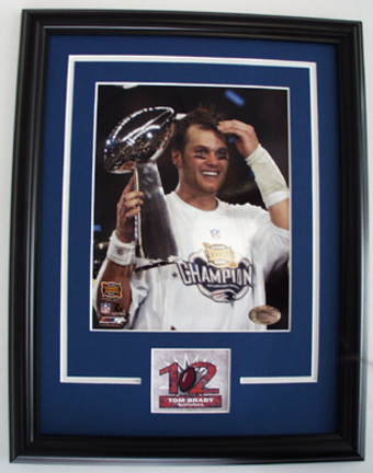 Tom Brady Photograph in an 11" x 14" Deluxe Frame