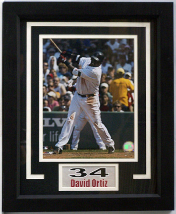 David Ortiz "Boston Red Sox" Photograph in a 11" x 14" Deluxe Frame
