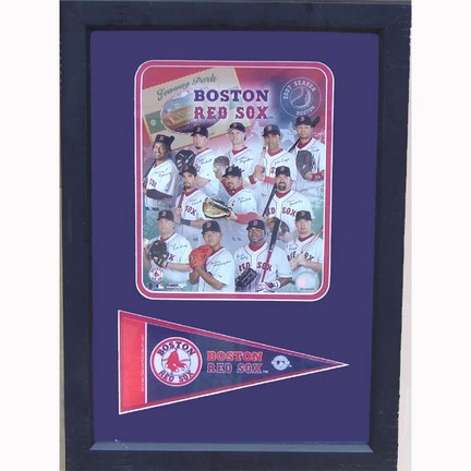 2007 Boston Red Sox Photograph with Team Pennant in a 12" x 18" Deluxe Frame