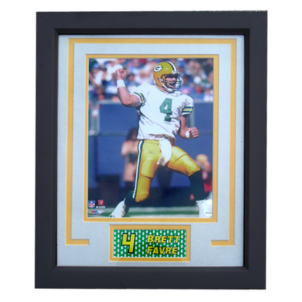 Brett Favre Photograph in a 11" x 14" Deluxe Frame