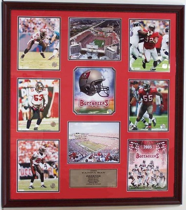 Tampa Bay Buccaneers "Defensive Power" Framed 36" x 44" Photo Collage