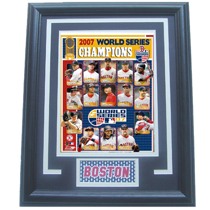 2007 Boston Red Sox World Series Photograph in a 11" x 14" Deluxe Frame