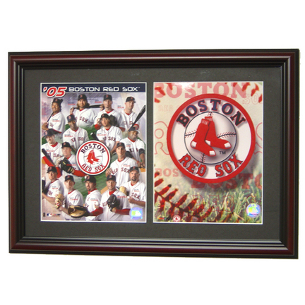 Boston Red Sox 2005 Deluxe Framed Dual 8" x 10" Photographs
