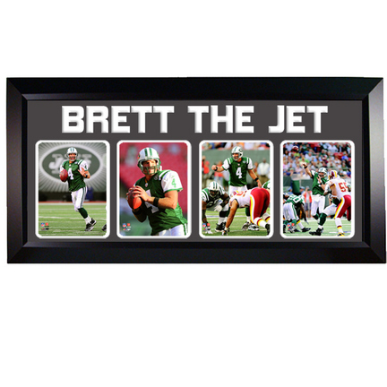 Brett Favre New York Jets Photo Collage in a Deluxe Frame