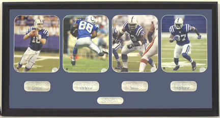 Indianapolis Colts Photo Collage in a 19" x 38.5" Deluxe Frame