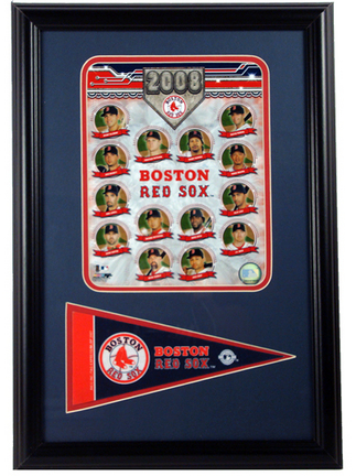 2008 Boston Red Sox Photograph with Team Pennant in a 12" x 18" Deluxe Frame
