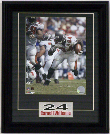 Carnell "Cadillac" Williams "Tampa Bay Buccaneers" Photograph in a 11" x 14" Deluxe Frame