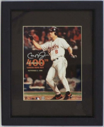 Cal Ripken Jr. Autographed "400th Career Home Run" 11" x 14" Photograph in a Deluxe Frame