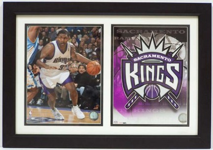 Ron Artest Sacramento Kings Deluxe Framed Dual 8" x 10" Photographs
