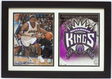 Ron Artest Sacramento Kings Deluxe Framed Dual 8" x 10" Photographs