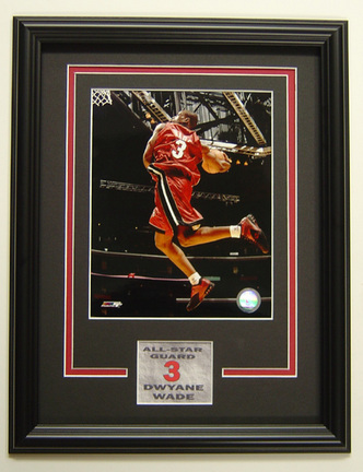 Dwyane Wade Miami Heat Photograph in a 11" x 14" Deluxe Frame