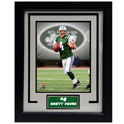 Brett Favre New York Jets Photograph in a 11" x 14" Deluxe Frame