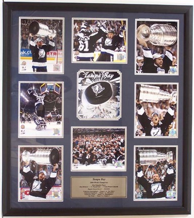 Tampa Bay Lightning "World Champions" Photo Collage in a 36" x 44" Deluxe Frame