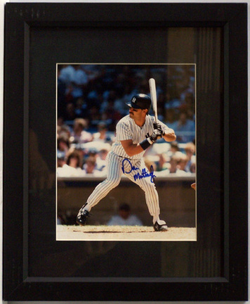 Don Mattingly Autographed Photograph in a 13" x 16" Deluxe Frame