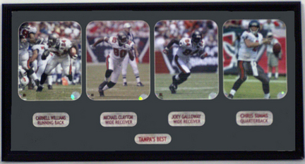 Tampa Bay Buccaneers "The Best" Photo Collage in a 20.5" x 38.5" Deluxe Frame