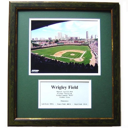 Wrigley Field Photograph in a 11" x 14" Deluxe Frame