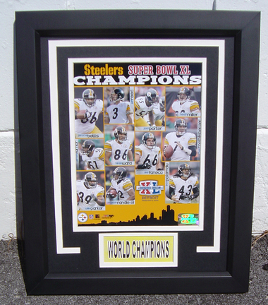 Pittsburgh Steelers Super Bowl Champions Photograph in a 13" x 16" Deluxe Frame
