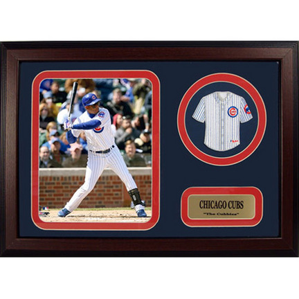Aramis Ramirez Photograph with Team Jersey Patch in a 12" x 18" Deluxe Frame