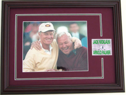 Jack Nicklaus and Arnold Palmer 8" x 10" Photograph in a Deluxe Frame