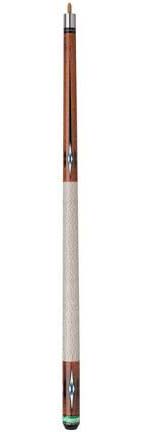 58" Competition White / Brown Handle Billiard Cue from Mizerak&#153;