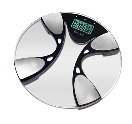 Glass Body Fat / Body Water Bathroom Digital Scale (440 lb. / 200 Kg Capacity)