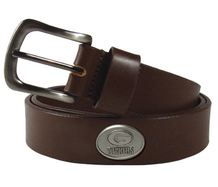 Eagles Wings Green Bay Packers Men's Leather Belt