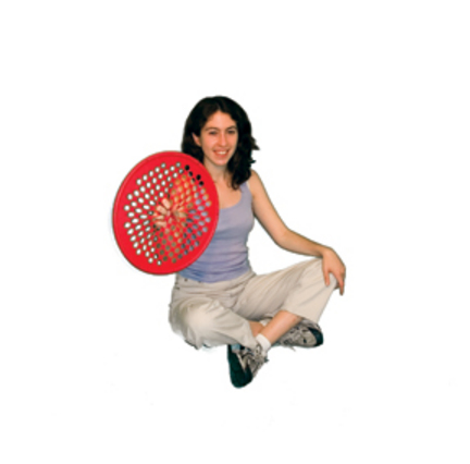 Cando 14" Low Powder Red Hand Exercise Web (Light)