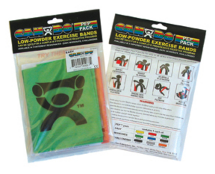 Cando Low-Powder Exercise Band PEP Variety Pack - Challenging
