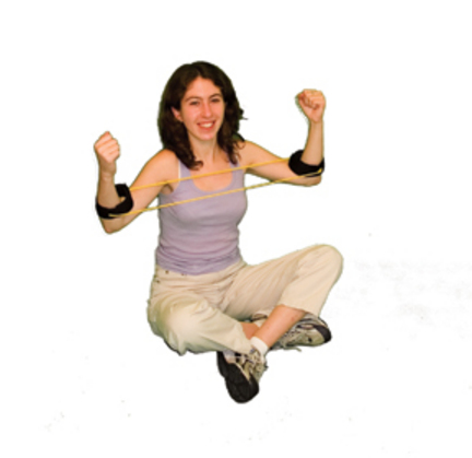 Cando Red Exercise Tubing with Ankle Cuffs - Easy