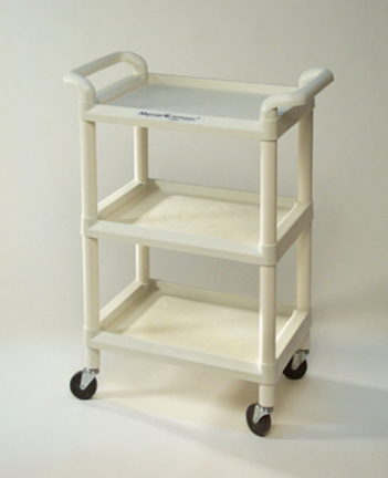 34" x 24" x 18" Mettler&reg; 73 Plastic 3-Shelf Therapy Cart