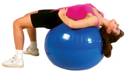 34" Cando&reg; Inflatable Exercise Ball (Blue)