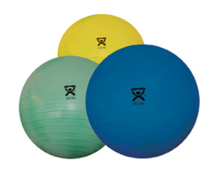 Cando 18" Deluxe Extra Thick Inflatable Exercise Ball - Yellow