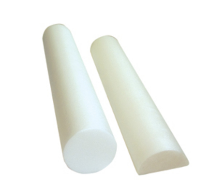 Cando Jumbo White Open Cell 8" x 36" Round Foam Roller