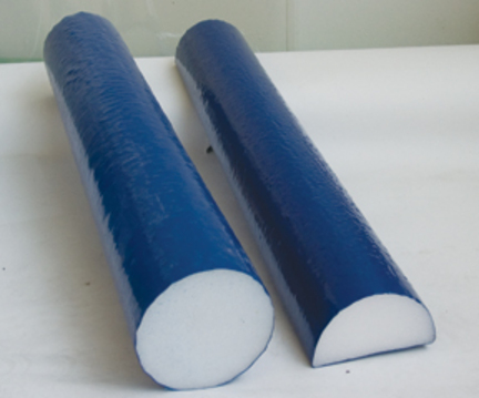 Cando Blue Open Cell 6" x 12" Round Foam Roller