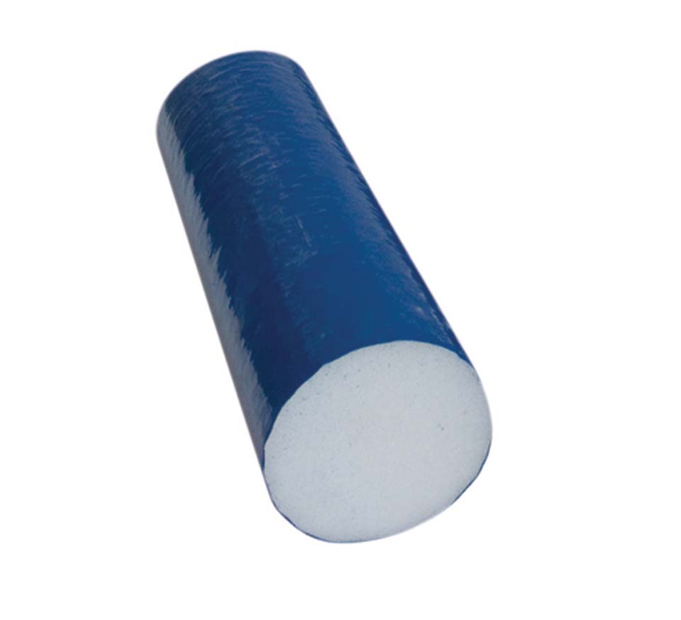 Cando Blue TufCoat Open Cell Extra Firm 4" x 12" Washable Foam Roller - Round